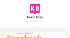 Desktop Screenshot of karinmeberg.se