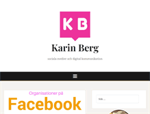 Tablet Screenshot of karinmeberg.se